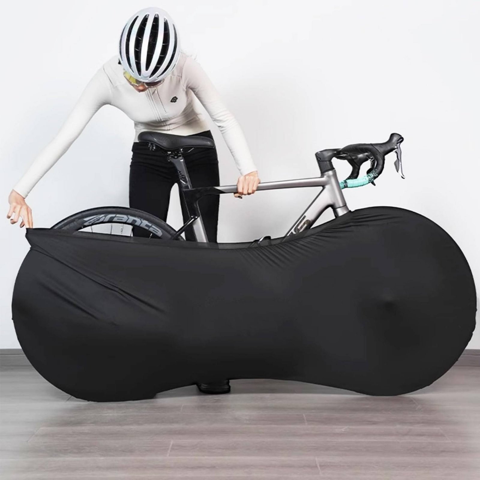 Cycling High Gear - غطاء حماية للدراجات مقاوم للغبار، غطاء