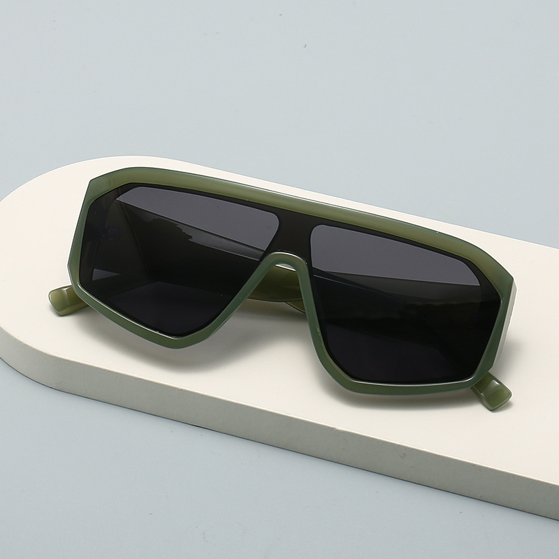 Cycling Glasses - نظارات شمسية مربعة جديدة بإطار كبير