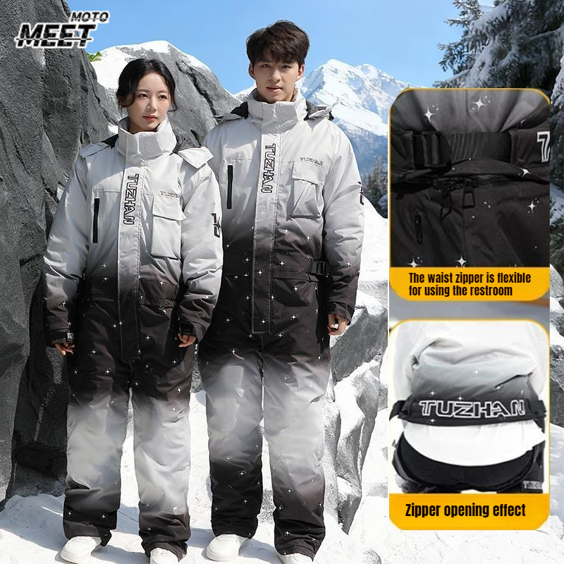 Cycling Gear Winter - ملابس تزلج شتوية مقاومة للماء ودافئة،