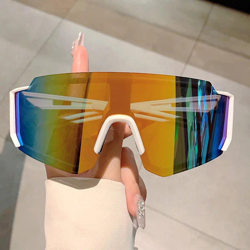 Cycling Glasses - نظارات شمسية رياضية كبيرة الحجم للرجال