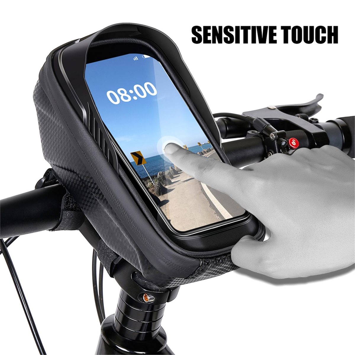 Cycling Gear Pouch - حقيبة مقود الدراجة الجبلية والطرق الوعرة