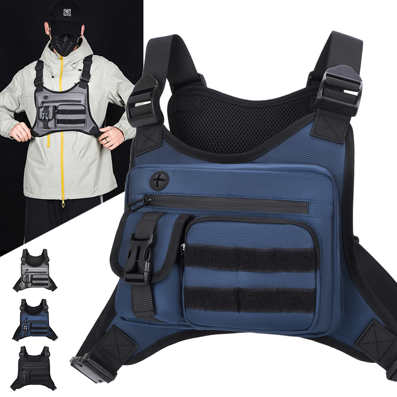 Cycling Gear Pouch - حقيبة صدرية تكتيكية للرجال مقاومة للماء،