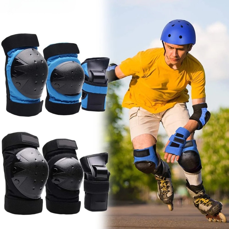 Youth Cycling Gear - مجموعة واقيات الركبة للبالغين والشباب، واقيات
