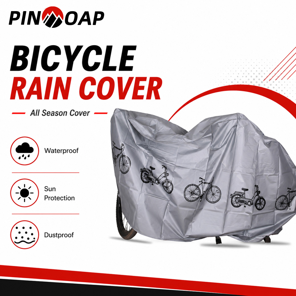 Cycling Gear For Rain - غطاء دراجة هوائية عالمي مقاوم للماء