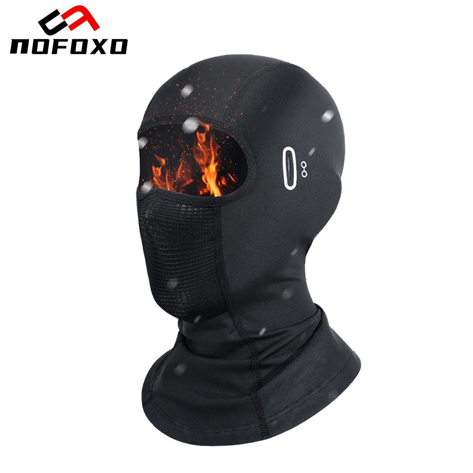 Cycling Gear Winter - NOFOXO الشتاء دراجة نارية ركوب قناع