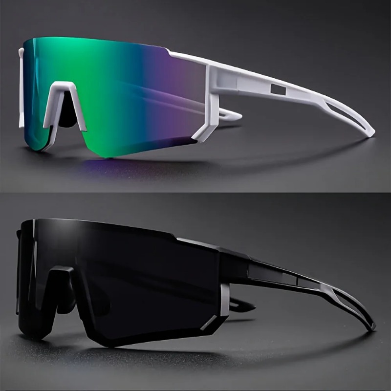 Cycling Glasses - نظارات شمسية رياضية كبيرة الحجم للرجال