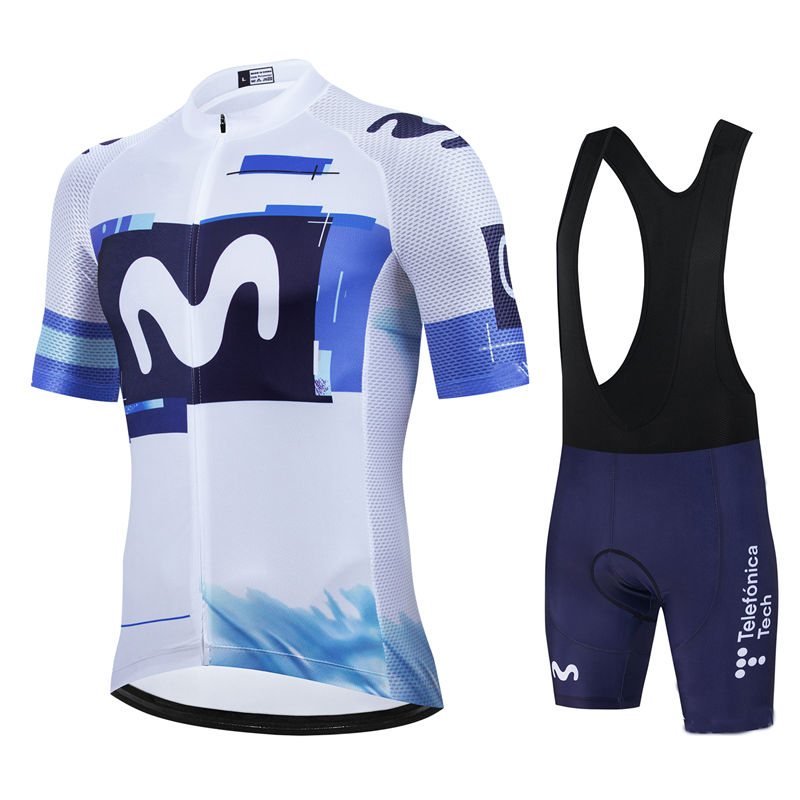 Cycling Gear Logo - Movistar Pro Team الصيف الدراجات جيرسي