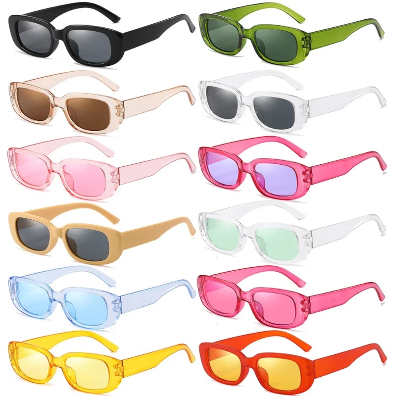Cycling Glasses - نظارات شمسية مستطيلة الشكل للنساء والرجال