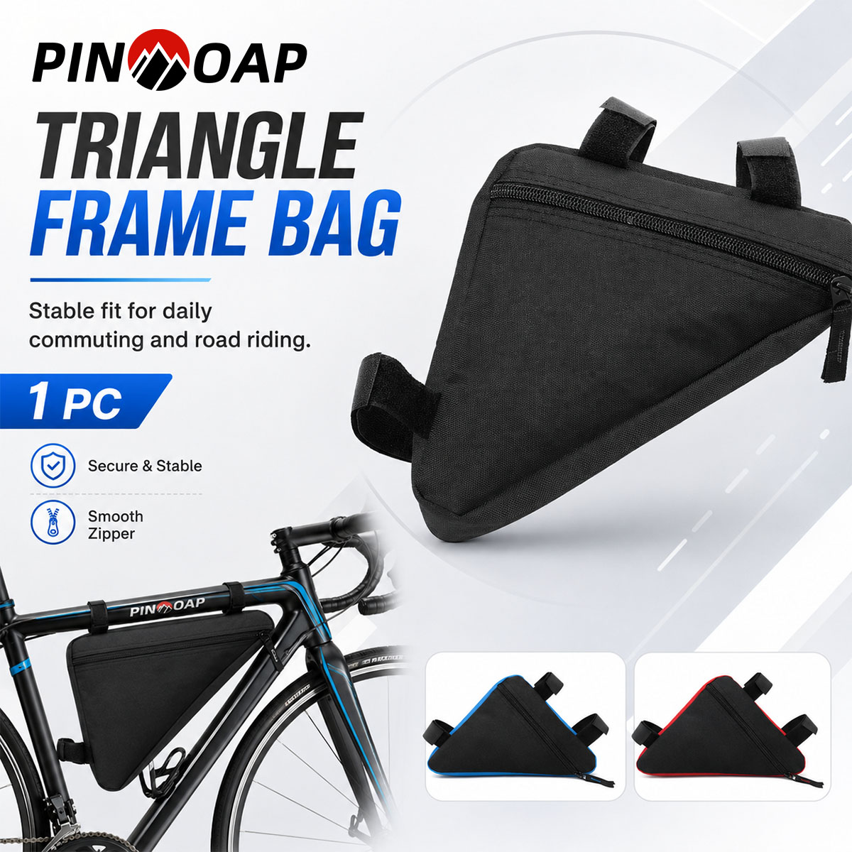 Cycling Gear Pouch - حقيبة مثلثة الشكل للدراجات من PINMOAP،