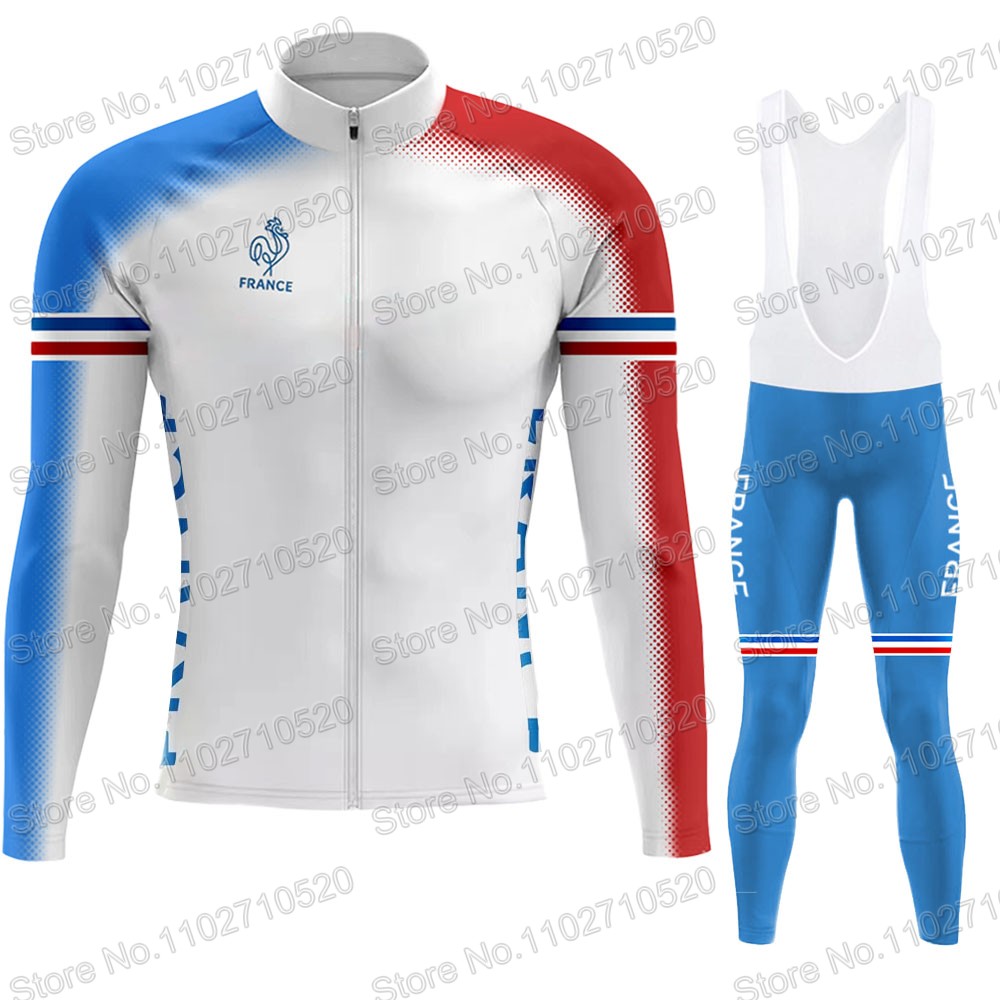 Cycling Gear Winter - فرنسا المنتخب الوطني 2025 الدراجات جيرسي