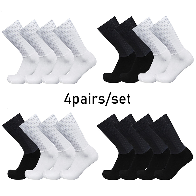 الجوارب 4 زوج/مجموعة ايرو لون  - مراجعة Ykyw Cycling Gear وسعره