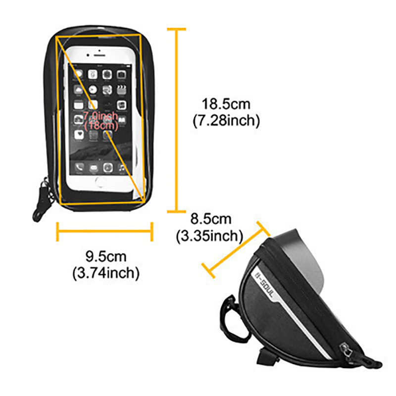 حقيبة هاتف مقاومة للماء لمقود  - مراجعة Cycling Gear Pouch وسعره