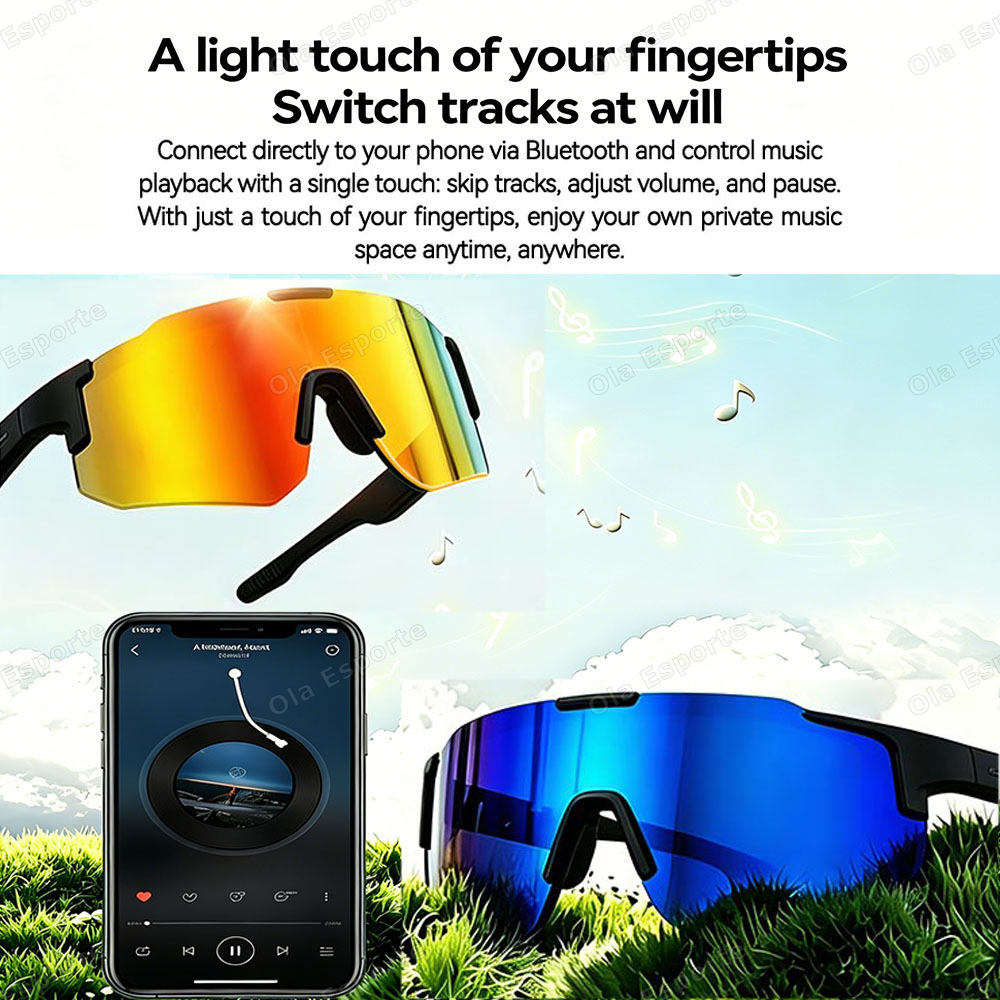 نظارات ذكية للدراجات مع ميزة ا - مراجعة Cycling Glasses وسعره