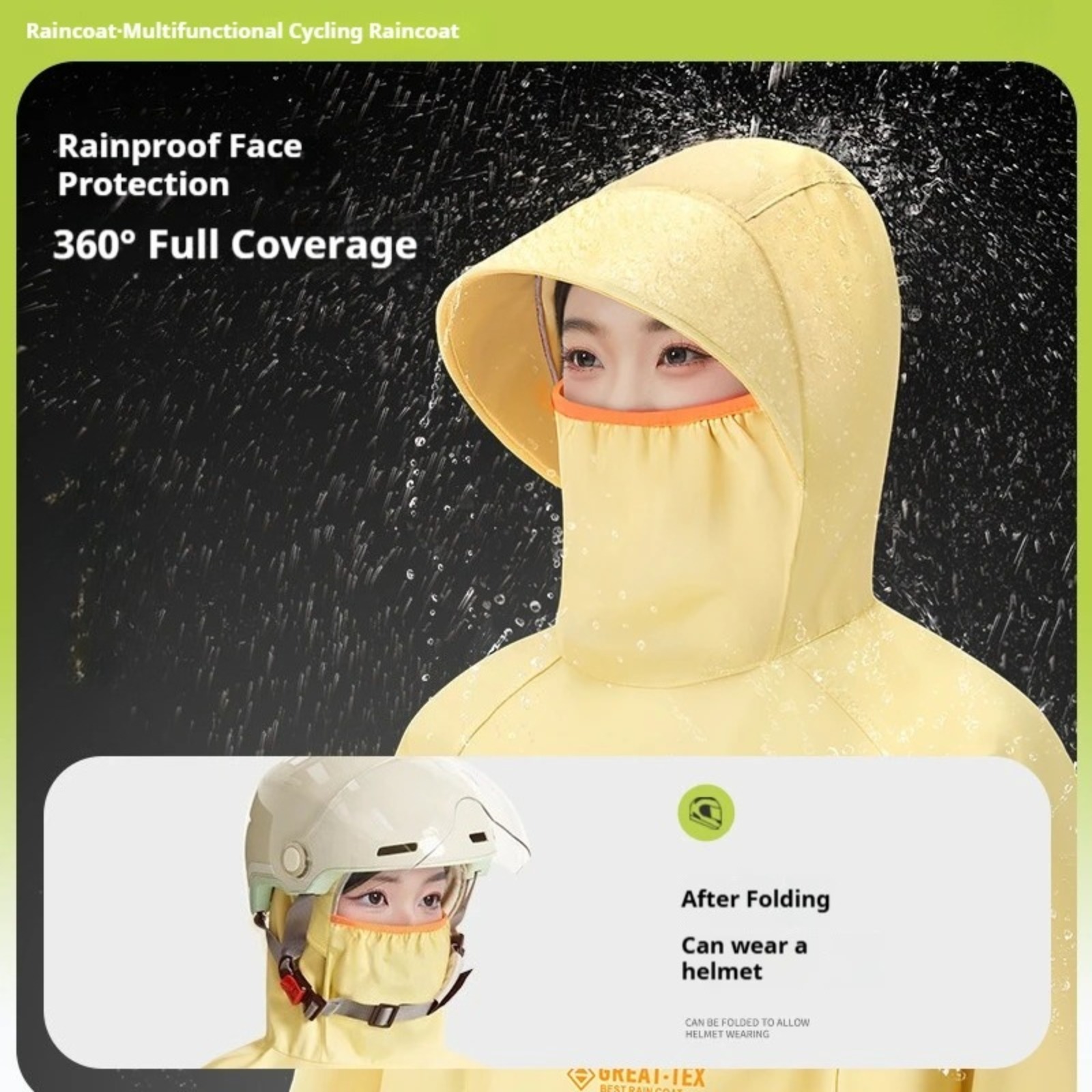 معطف واق من المطر للدراجات الن - مراجعة Cycling Gear For Rain وسعره