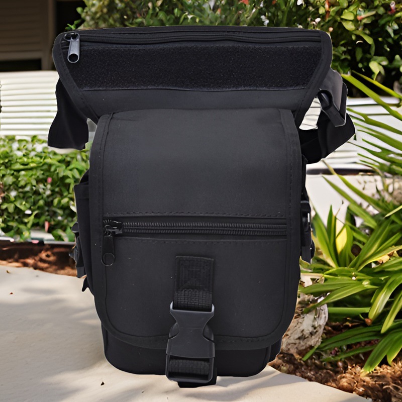 حقيبة ساق تكتيكية متعددة الوظا - مراجعة Cycling Gear Pouch وسعره
