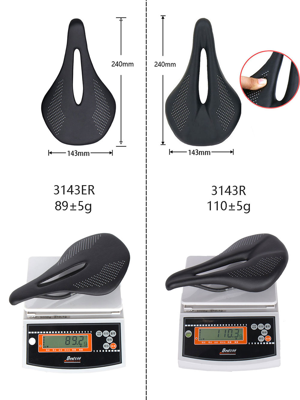 جديد 89 جرام إيفا الكربون دراج - مراجعة Carbon Fiber Saddle وسعره