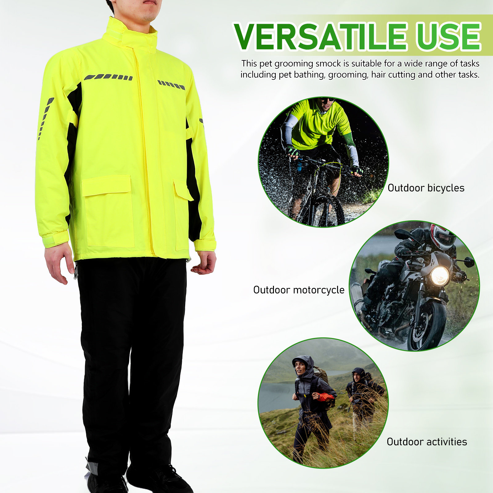 طقم ملابس واقية من المطر للرجا - مراجعة Cycling Gear For Rain وسعره