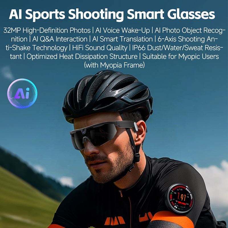 نظارات ذكية جديدة 2026 لتسجيل  - مراجعة Cycling Glasses وسعره