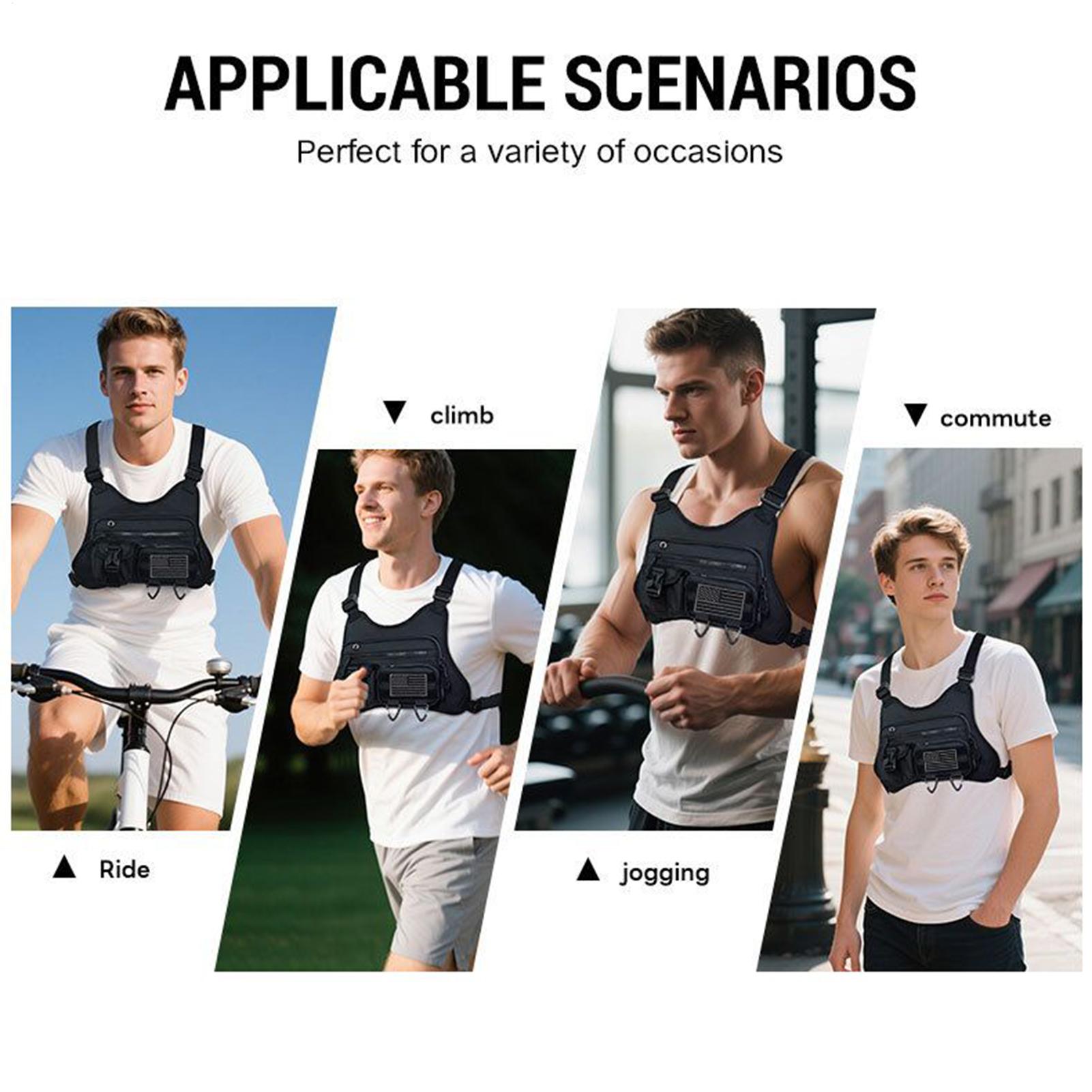 تشغيل حقيبة صدر للرجال صدرية ل - مراجعة Cycling Gear Holder وسعره