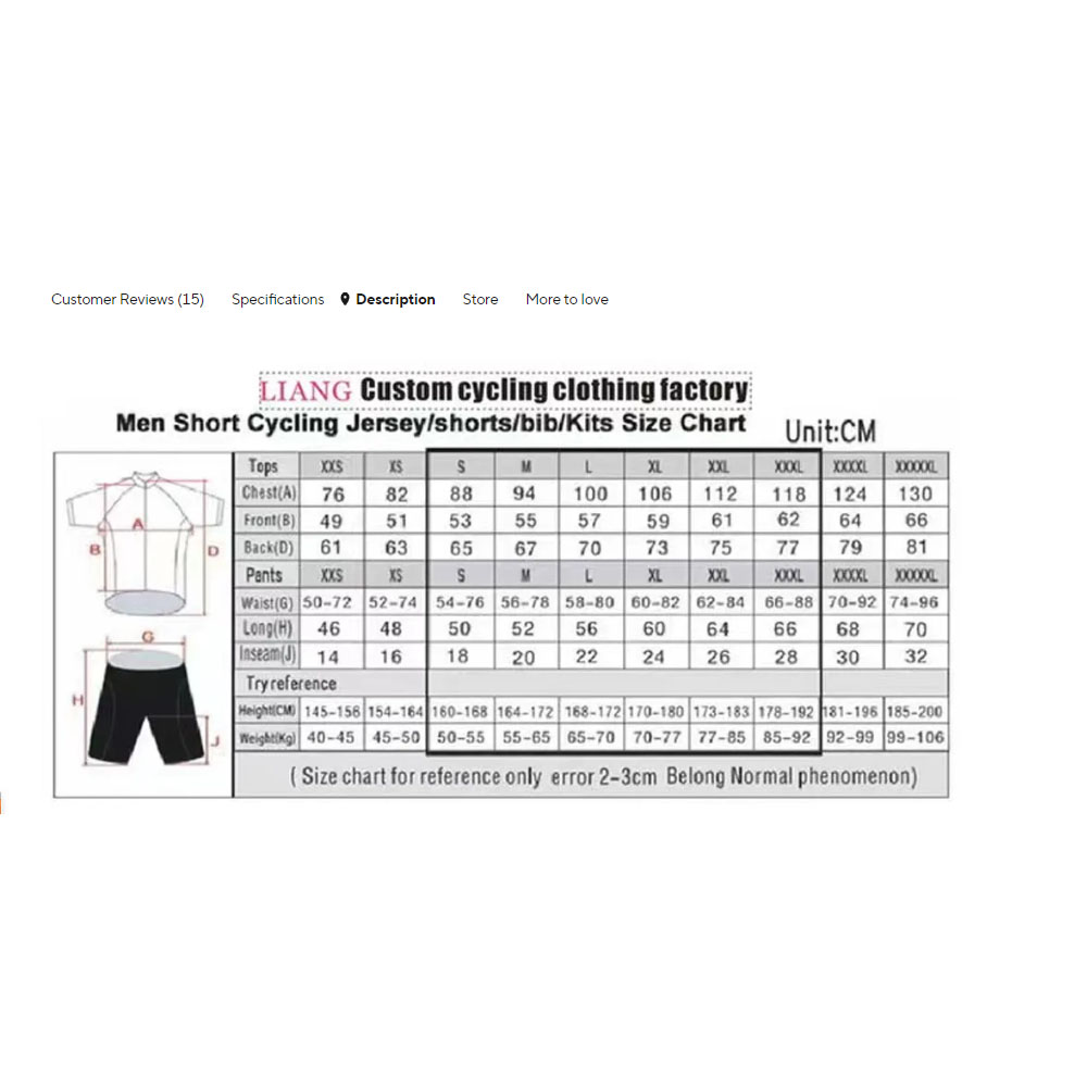 طقم قميص وشورت ركوب الدراجات ل - مراجعة Cycling Gear Logo وسعره