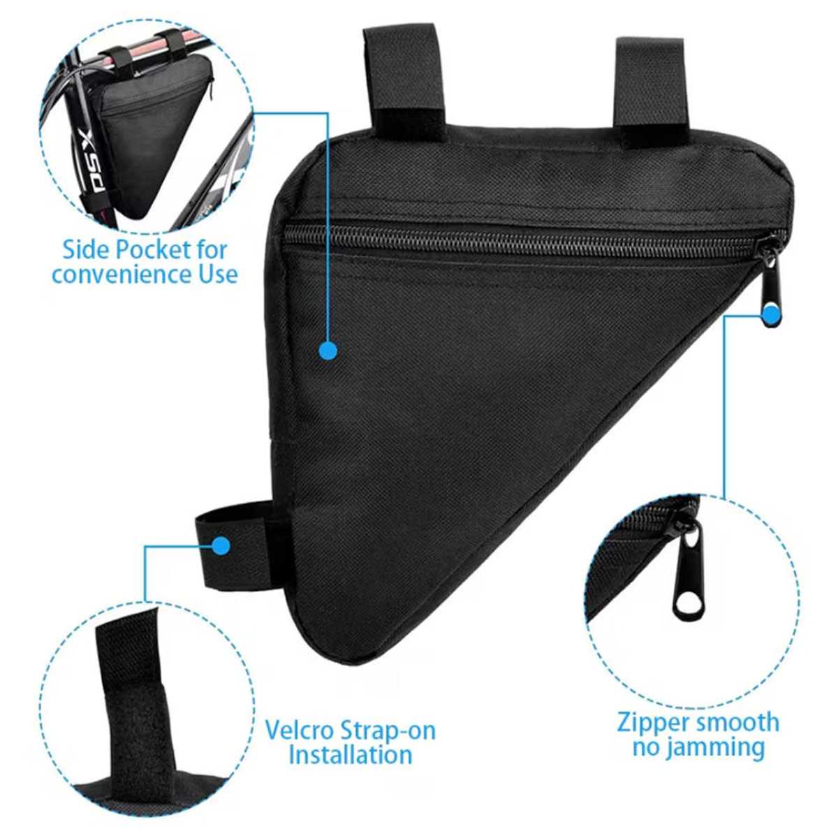 حقيبة مثلثة الشكل للدراجات من  - مراجعة Cycling Gear Pouch وسعره